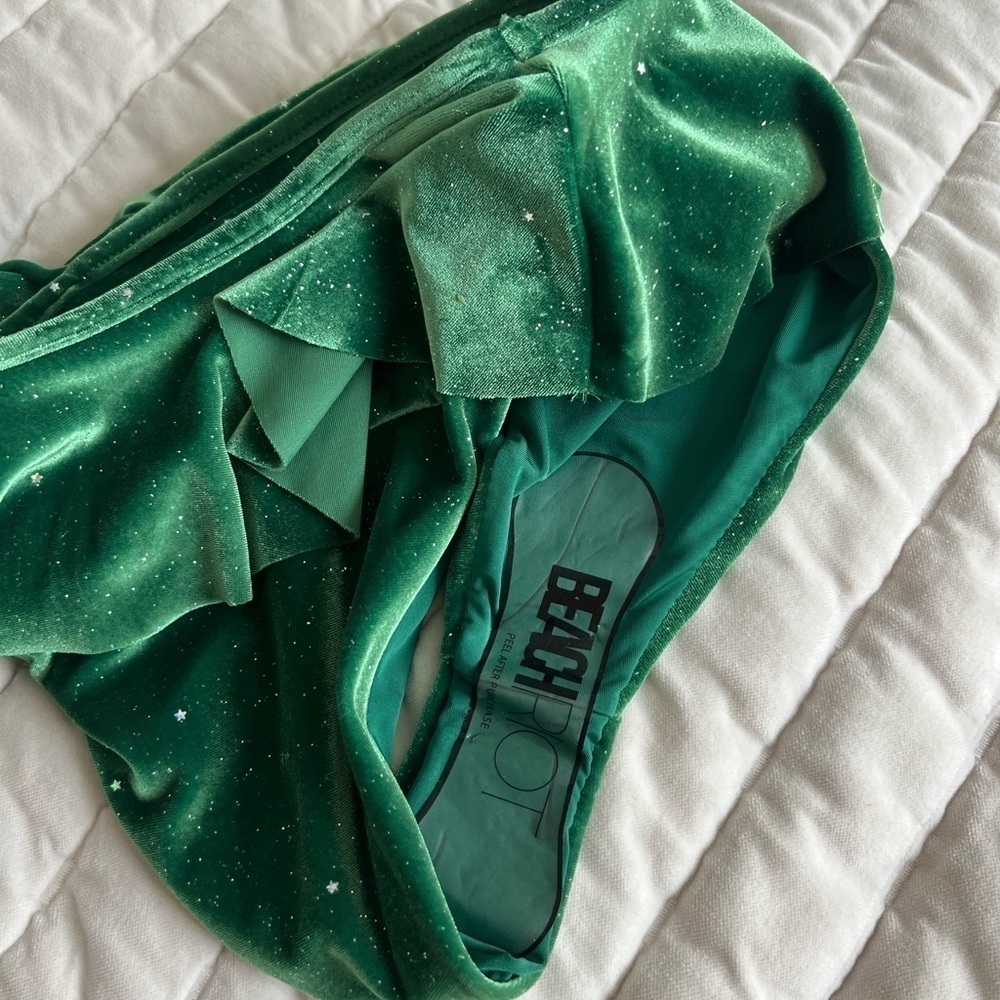 Beach Riot glitter daisy bikini SET - bottom XS & Top S - Picture 6 of 12